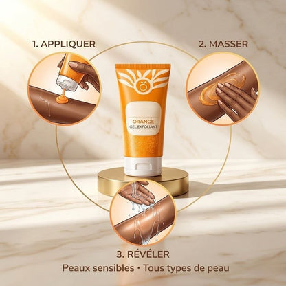 Gel Exfoliant Éclaircissant à l'Orange — Élimine les Cellules Mortes et Révèle ton Éclat Naturel