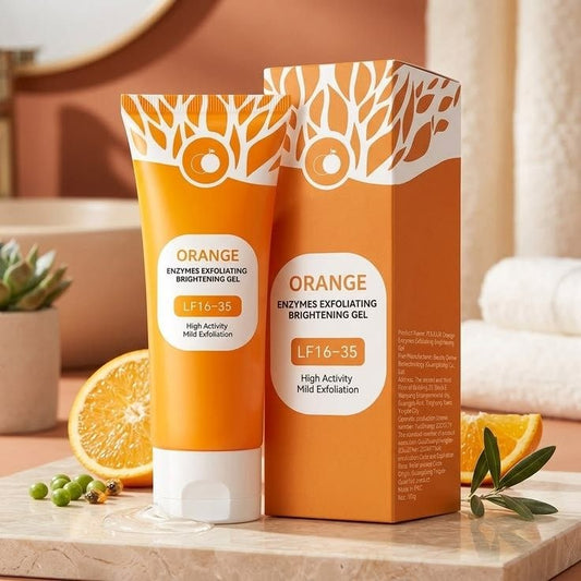 Gel Exfoliant Éclaircissant à l'Orange — Élimine les Cellules Mortes et Révèle ton Éclat Naturel