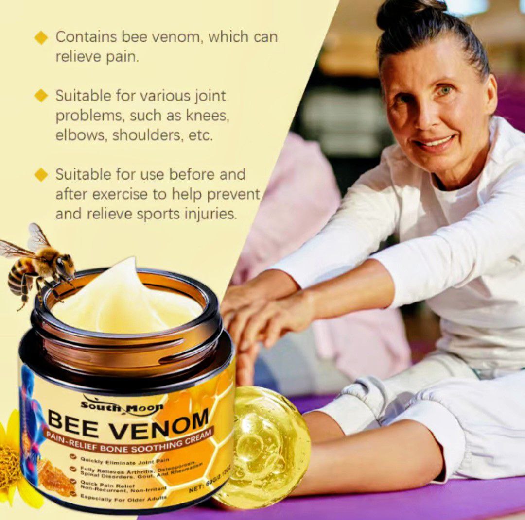 Crème Thérapeutique au Venin d’Abeille – Anti-Douleurs Naturelle et Apaisante